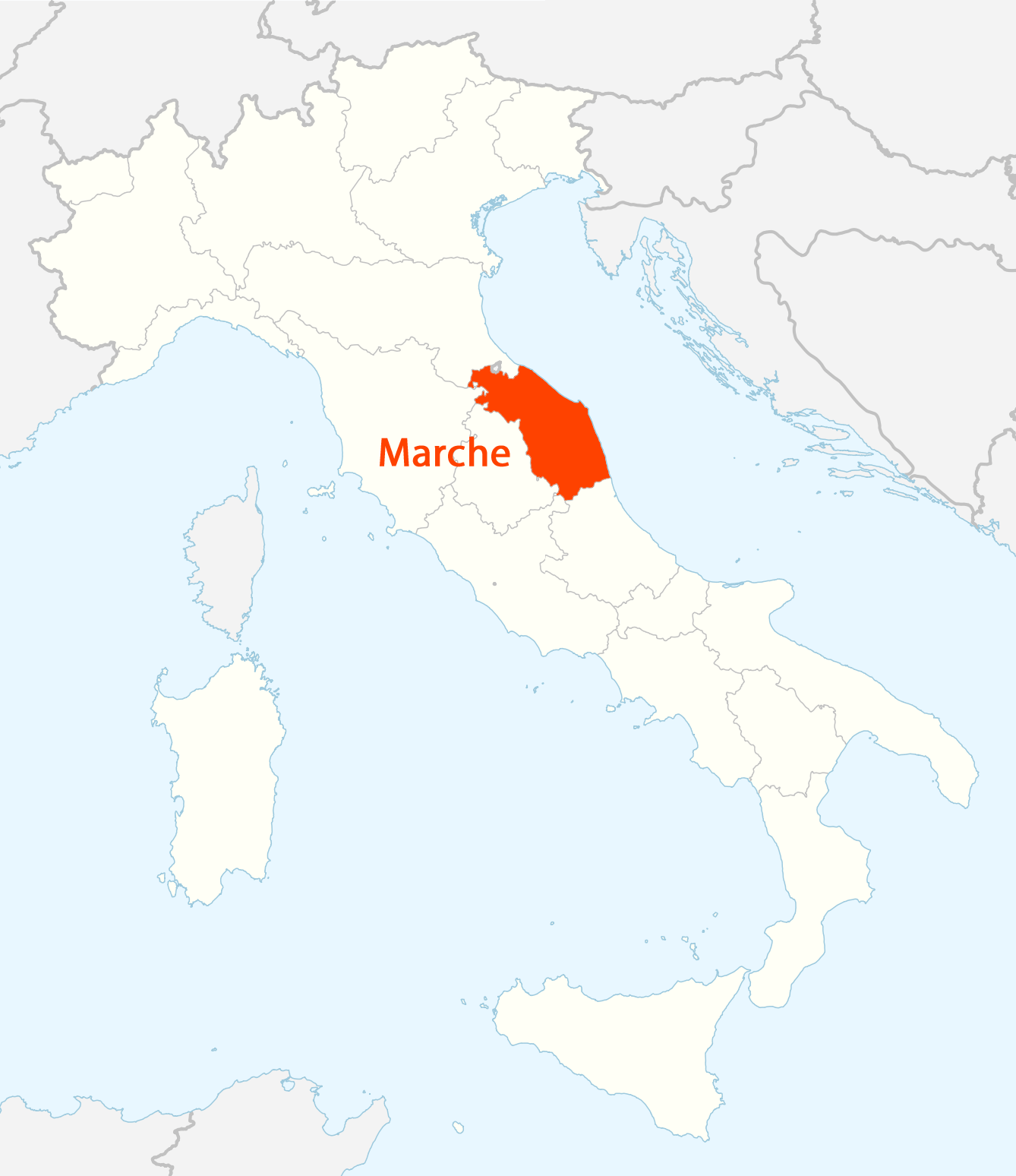 location_of_marche_map – A Taste of Italy