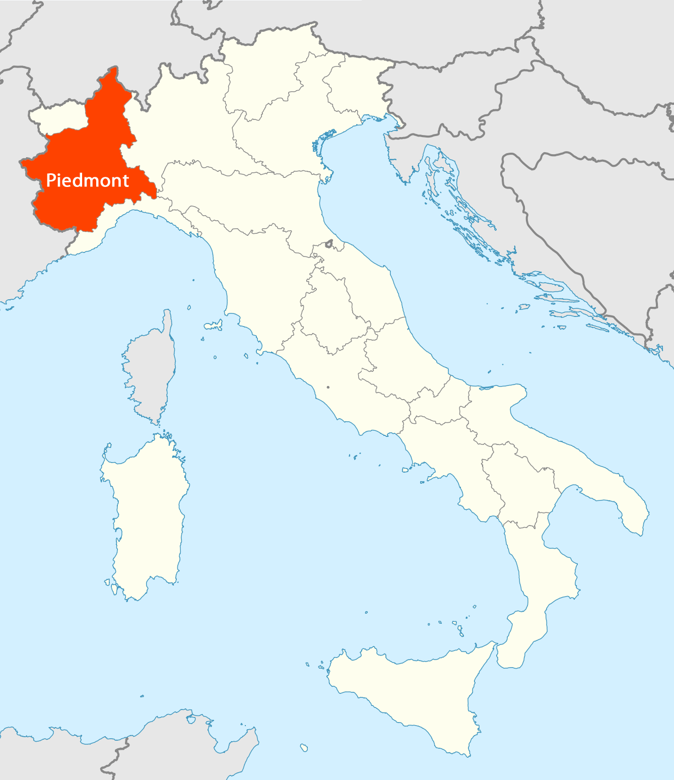 location_of_piedmont_map A Taste of Italy